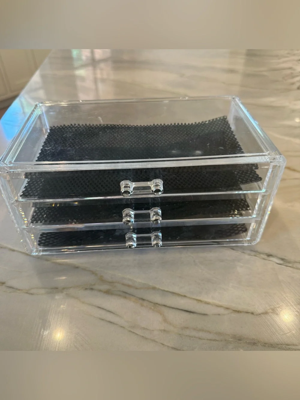 ❤️Clear Acrylic 3-Drawer Jewelry / Cosmetic Organizer